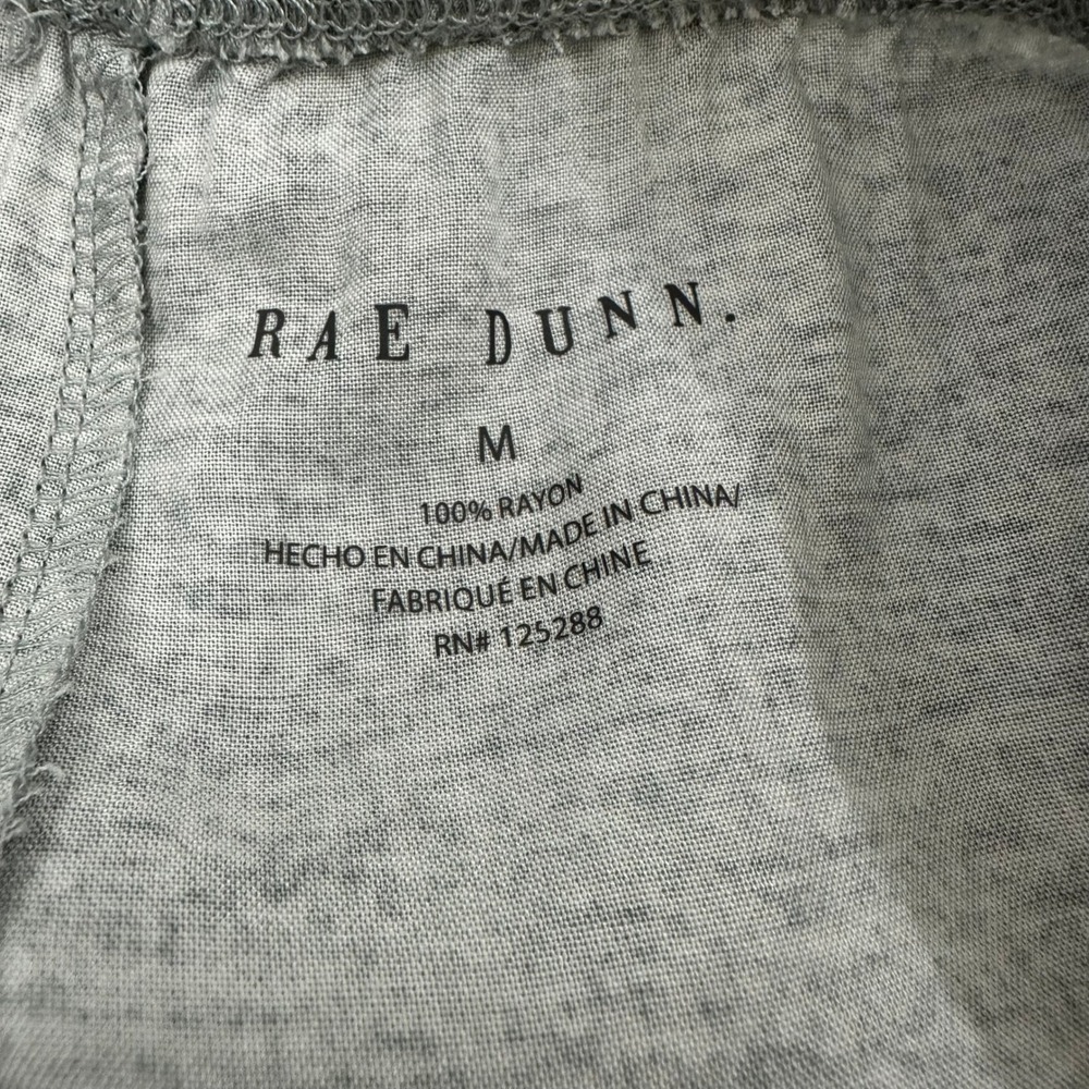 Rae Dunn Womens Pajama Shorts Set 2-Pack Gray Pink Daisy Floral Rayon Medium - Picture 3 of 11